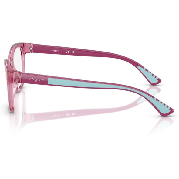 VOGUE JUNIOR VISTA 0VY2033 Ladies Eyewear, Transparent Dark Rose (2613), Size: 48