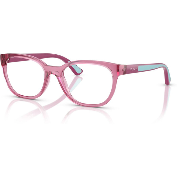 VOGUE JUNIOR VISTA 0VY2033 Ladies Eyewear, Transparent Dark Rose (2613), Size: 48
